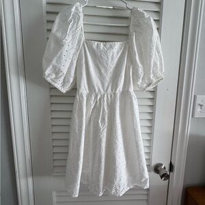 a new day White Eyelet Mini Dress
